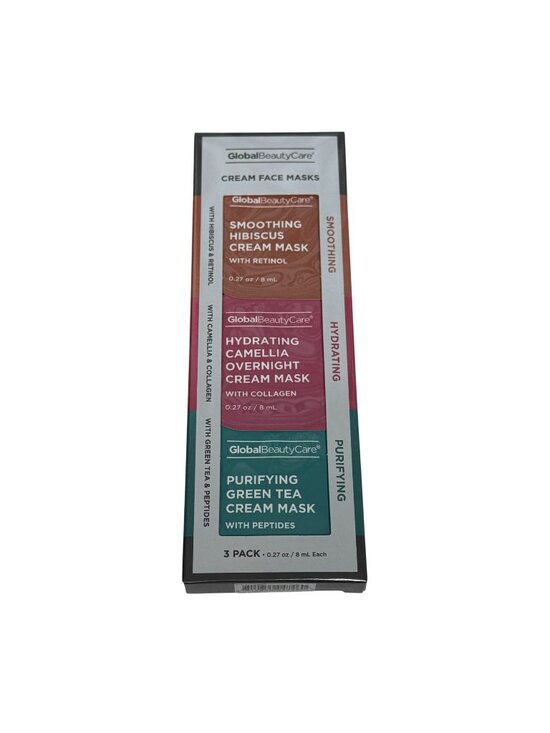 Global Beauty Care Other - Global Beauty Care Cream Face Mask Set 3 Pack Hydrating Smoothing Spa